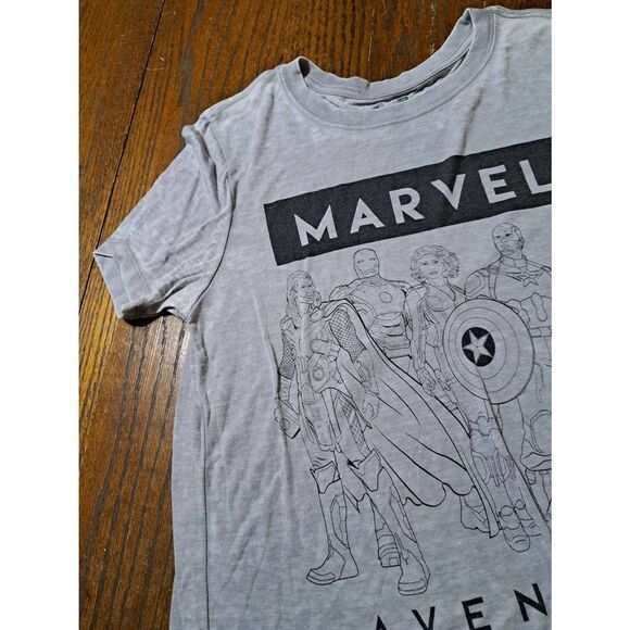 Juniors Medium Marvel Avengers Age of Ultron Short Sleeve Semi Sheer Tee Tshirt - Picture 3 of 5
